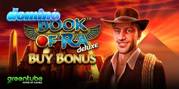 Tampilan visual slot Book of Ra deluxe Buy Bonus dengan tema Mesir kuno